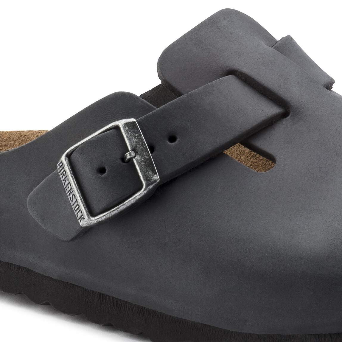 Birkenstock Boston Clogs - Black Oiled Leather - Image 4