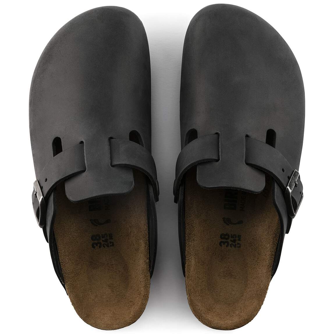 Birkenstock Boston Clogs - Black Oiled Leather - Image 7