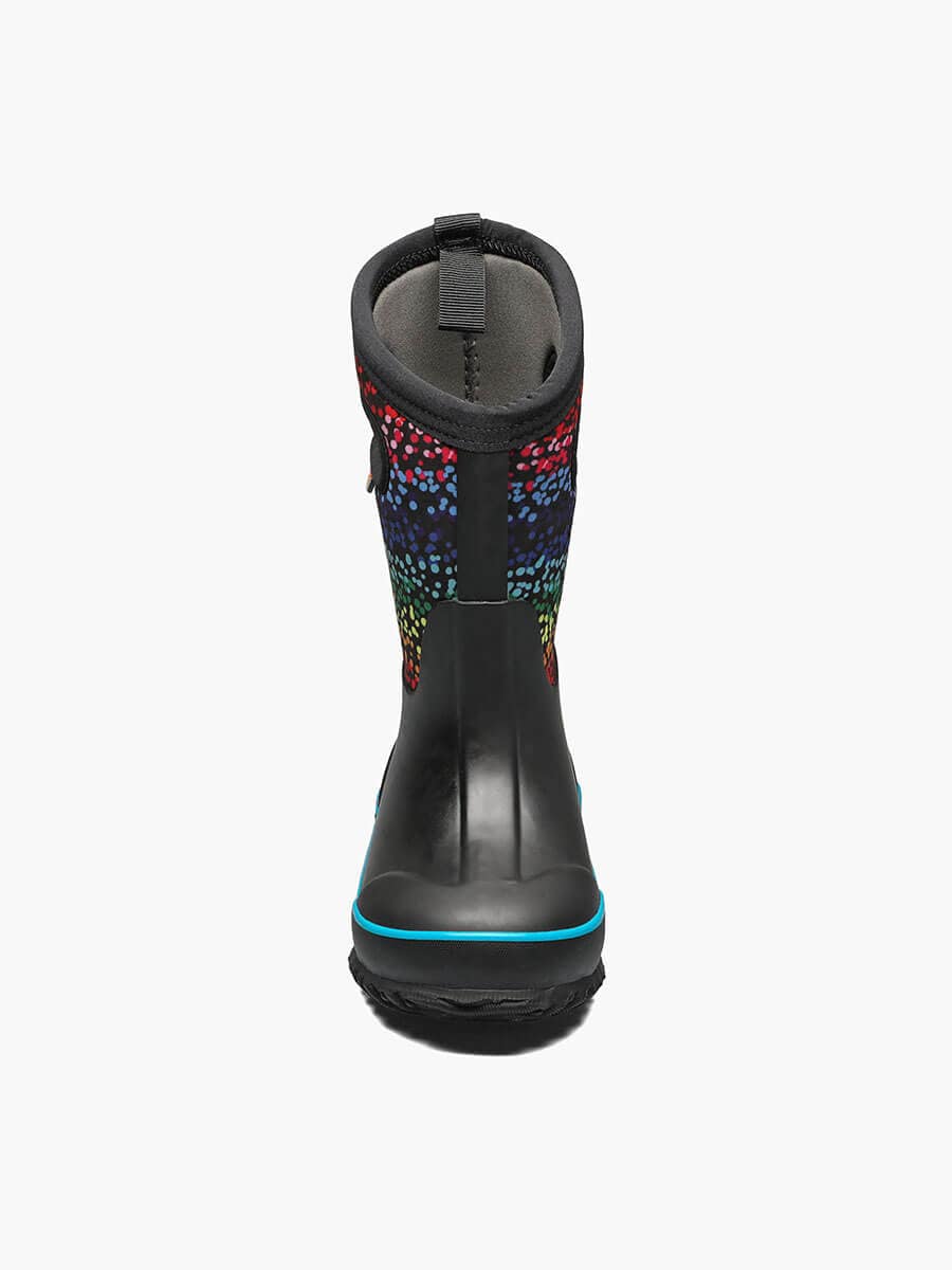 Bogs Kids Classic Boots- Black/ Rainbow - Image 4