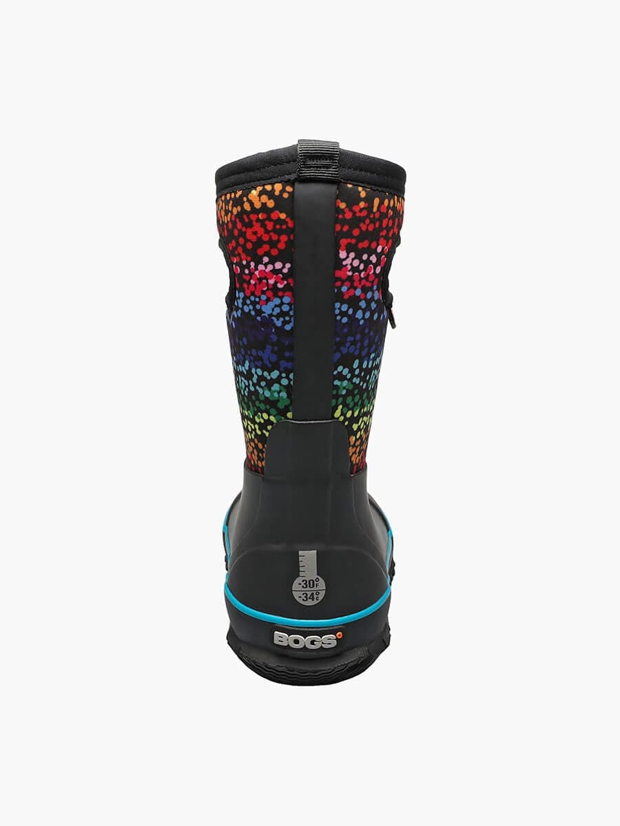 Bogs Kids Classic Boots- Black/ Rainbow - Image 5