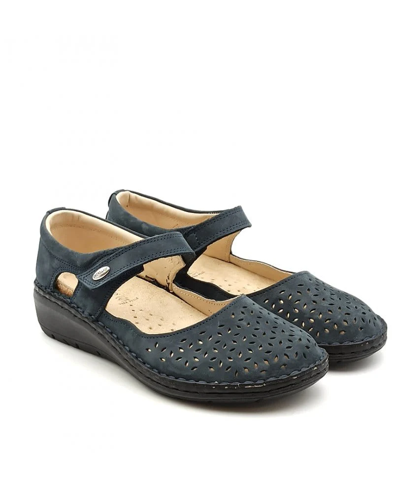 Grunland Women's Nesi Mary Jane Shoes- Blue - Image 3