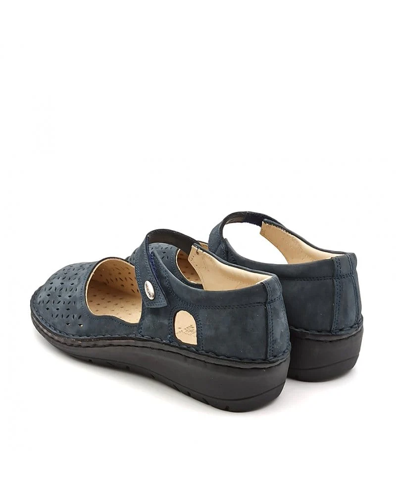 Grunland Women's Nesi Mary Jane Shoes- Blue - Image 4