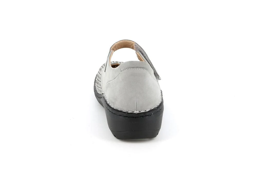 Grunland Women's Nesi Mary Jane Shoes- Grigio - Image 3