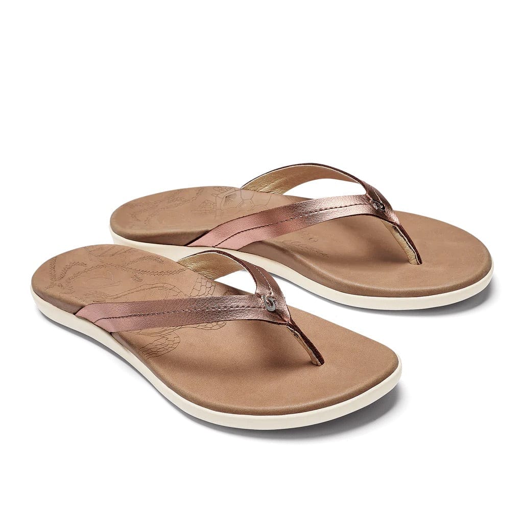 OluKai Women's Honu Sandals- Pink Copper/Sahara - Image 3