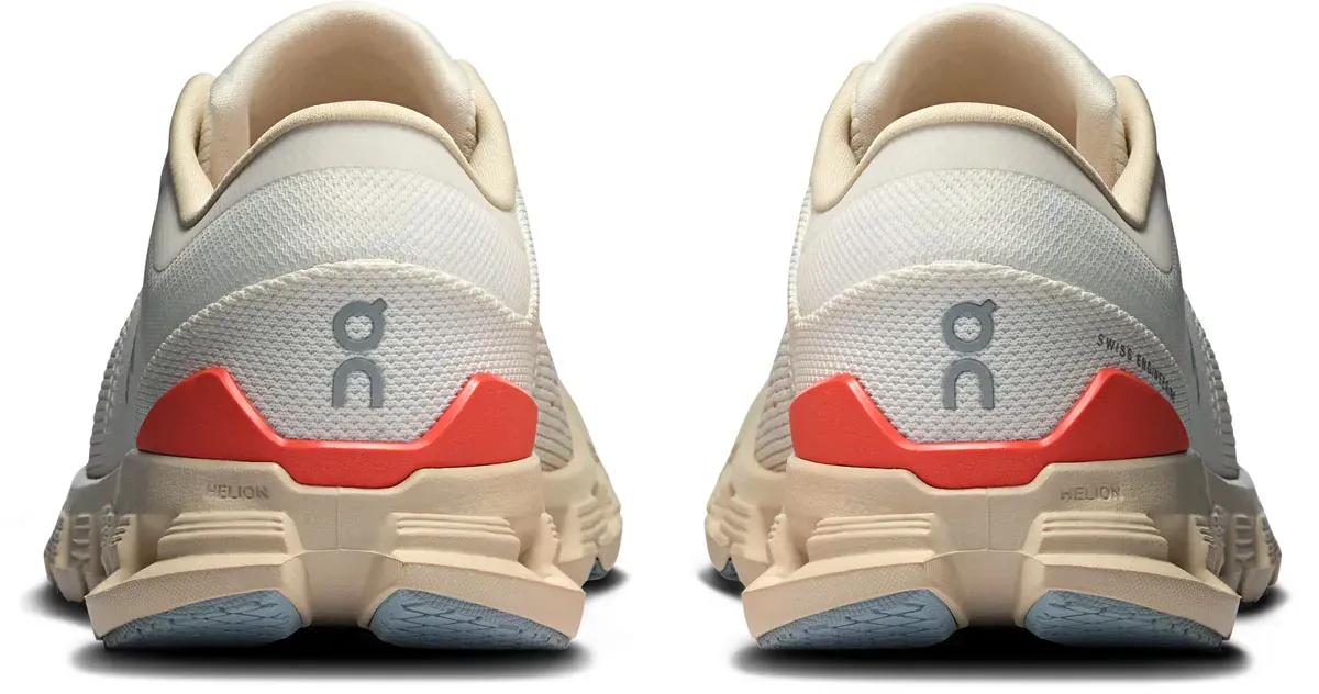 On Cloud Women's Cloud X4 Running Shoes- Ivory/ Salmon - Image 3