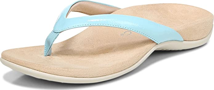 Vionic Women's Dillon Flip Flops- Porcelain Blue - Image 6